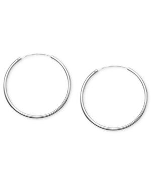 Giani Bernini Sterling Silver Hoop Earrings, 1-1/4