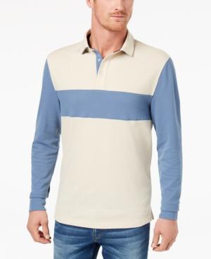 Club Room Men's Contrast Stripe Polo, Created For Macy's