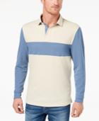 Club Room Men's Contrast Stripe Polo, Created For Macy's