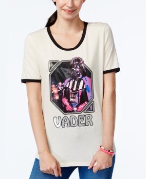 Juniors' Star Wars Darth Vader Glitter Graphic T-shirt From Mighty Fine