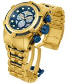 Invicta Men's Swiss Chronograph Bolt Zeus Gold-tone Stainless Steel Bracelet Watch 53mm 12742