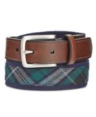 Club Room Men's Reversible Plaid Belt, Only At Macy's