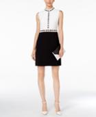 Cece High-neck Colorblocked Sheath Dress
