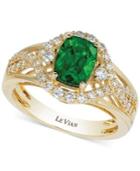 Le Vian Chrome Diopside (1-1/3 Ct. T.w.) And Diamond (3/8 Ct. T.w.) Ring In 14k Gold