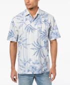 Tommy Bahama Men's Indigo Vines Stripe Floral-print Shirt