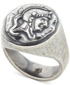 Degs & Sal Men's Spartan Signet Ring In Sterling Silver