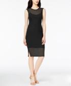 Bar Iii Sheer Mesh Bodycon Dress, Only At Macy's