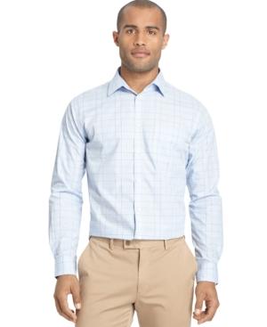 Van Heusen Big And Tall Long-sleeve Light Blue Traveler Dress Shirt