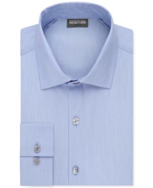 Kenneth Cole Reaction Slim-fit Techni-cole Flex Collar Solid Dress Shirt