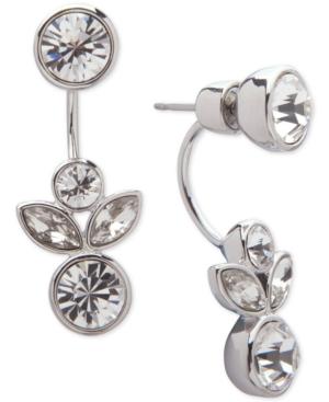Givenchy Silver-tone Crystal Ear Jacket Earrings