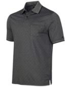 Greg Norman For Tasso Elba Men's Pima Cotton Diamond Print Soft Touch Polo