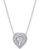 Danori Silver-tone Crystal Heart Necklace, Only At Macy's