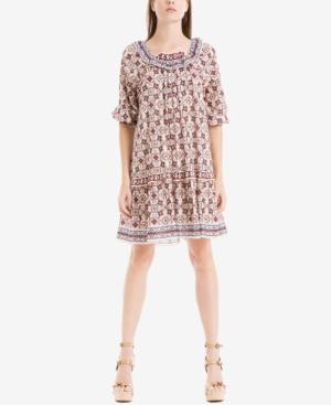 Max Studio London Pleated Shift Dress
