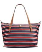 Tommy Hilfiger Th Shopper Conway Stripe Large Convertible Tote