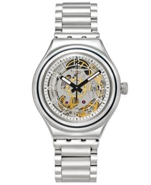 Swatch Unisex Swiss Automatic Tech Mode Stainless Steel Bracelet Watch 38mm Yas112g