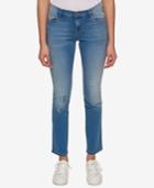 Tommy Hilfiger Greenwich Air Blue Wash Ripped Straight-leg Jeans, Only At Macy's