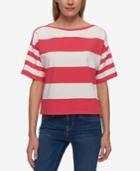 Tommy Hilfiger Mixed-stripe T-shirt, Only At Macy's