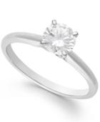 Diamond Solitaire Engagement Ring In 14k White Gold (1 Ct. T.w.)