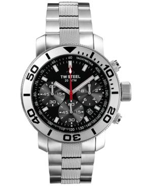 Tw Steel Unisex Chronograph Grandeur Diver Stainless Steel Bracelet Watch 45mm Tw706