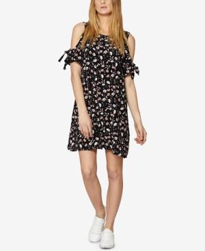 Sanctuary Valencia Printed Cold-shoulder Dress
