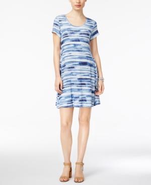 Style & Co Petite Printed Swing Dress, Created For Macy's