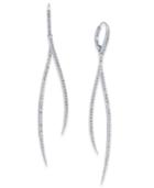 Danori Pave Linear Wave Drop Earrings, Created For Macy's