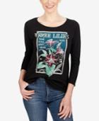 Lucky Brand Three-quarter-sleeve Graphic T-shirt