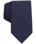 Bar Iii Carnaby Collection Navy And White Polka Dot Skinny Tie