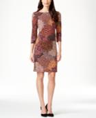 Style & Co. Sequined Paisley-print Dress, Only At Macy's