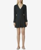 Avec Les Filles Printed Mini Dress With Stud Detail