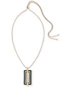 Vince Camuto Gold-tone Long Length Slider Pendant Necklace