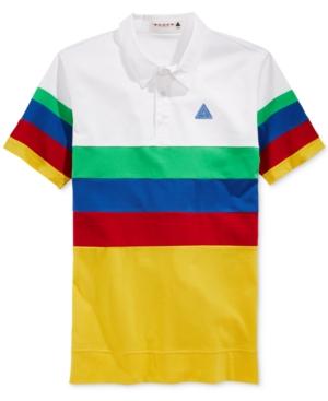 Black Pyramid Men's Multicolor Stripe Polo