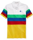 Black Pyramid Men's Multicolor Stripe Polo