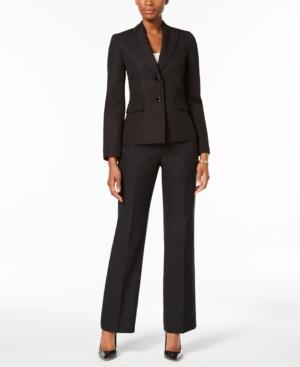Le Suit Two-button Textured Jacket Pantsuit