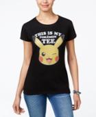 Hybrid Juniors' Pokemon Pikachu Graphic T-shirt