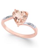 Morganite (1-3/4 Ct. T.w.) & Diamond Accent Ring In 14k Rose Gold