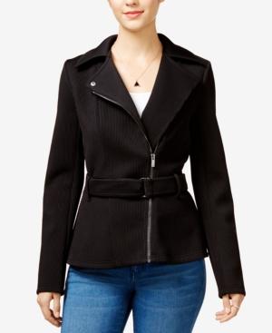 Guess Agna Ribbed Moto Jacket