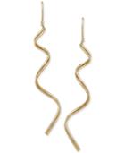 Spiral Drop Earrings In 14k Gold