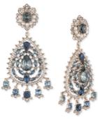 Marchesa Gold-tone Crystal, Stone & Imitation Pearl Chandelier Earrings