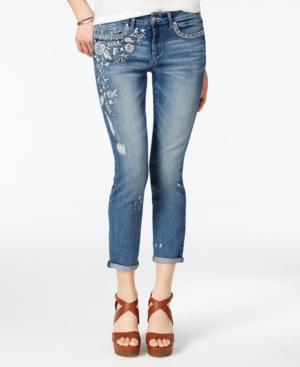 Jessica Simpson Embroidered Skinny Jeans