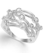 Sterling Silver Ring, Cubic Zirconia Circle Ring (1 Ct. T.w.)