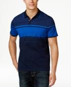 Alfani Men's Classic Fit Colorblocked Polo, Created For Macy's