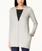 Eileen Fisher Front-zip V-neck Cardigan