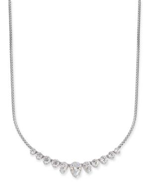 Danori Silver-tone Cubic Zirconia Collar Necklace, 15 + 3 Extender, Created For Macy's