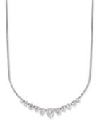 Danori Silver-tone Cubic Zirconia Collar Necklace, 15 + 3 Extender, Created For Macy's