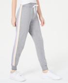 Planet Gold Juniors' Rainbow Side-stripe Jogger Pants