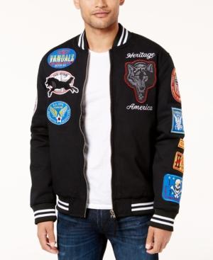 Heritage America Men's Patch Baseball Jacket
