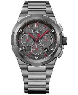 Boss Hugo Boss Men's Chronograph Supernova Black Ion-plated Stainless Steel Bracelet Watch 46mm 1513361