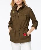Vince Camuto Hooded Patch-detail Anorak