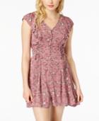 American Rag Juniors' Printed Lace-up Dress, Created For Macy's